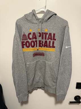 Nike Washington Commanders Local Capital Football Pullover Hoodie - Heather Gray